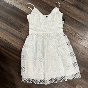 Guess White Lace Dress